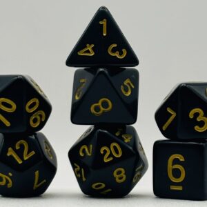 Kości RPG „Pszczeli Rój” – komplet 7 kości — kości RPG HalfyCraft