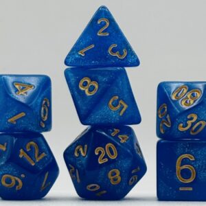 Kości RPG „Głębia Gwiezdna” – komplet 7 kości — kości RPG HalfyCraft